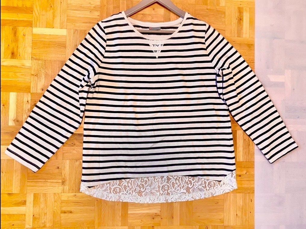 Pullover & Sweatshirts: Leichtes Sweatshirt / Pullover von Street One m Spitze Gr 44 – Gebraucht aus Zizers von dalaub 1