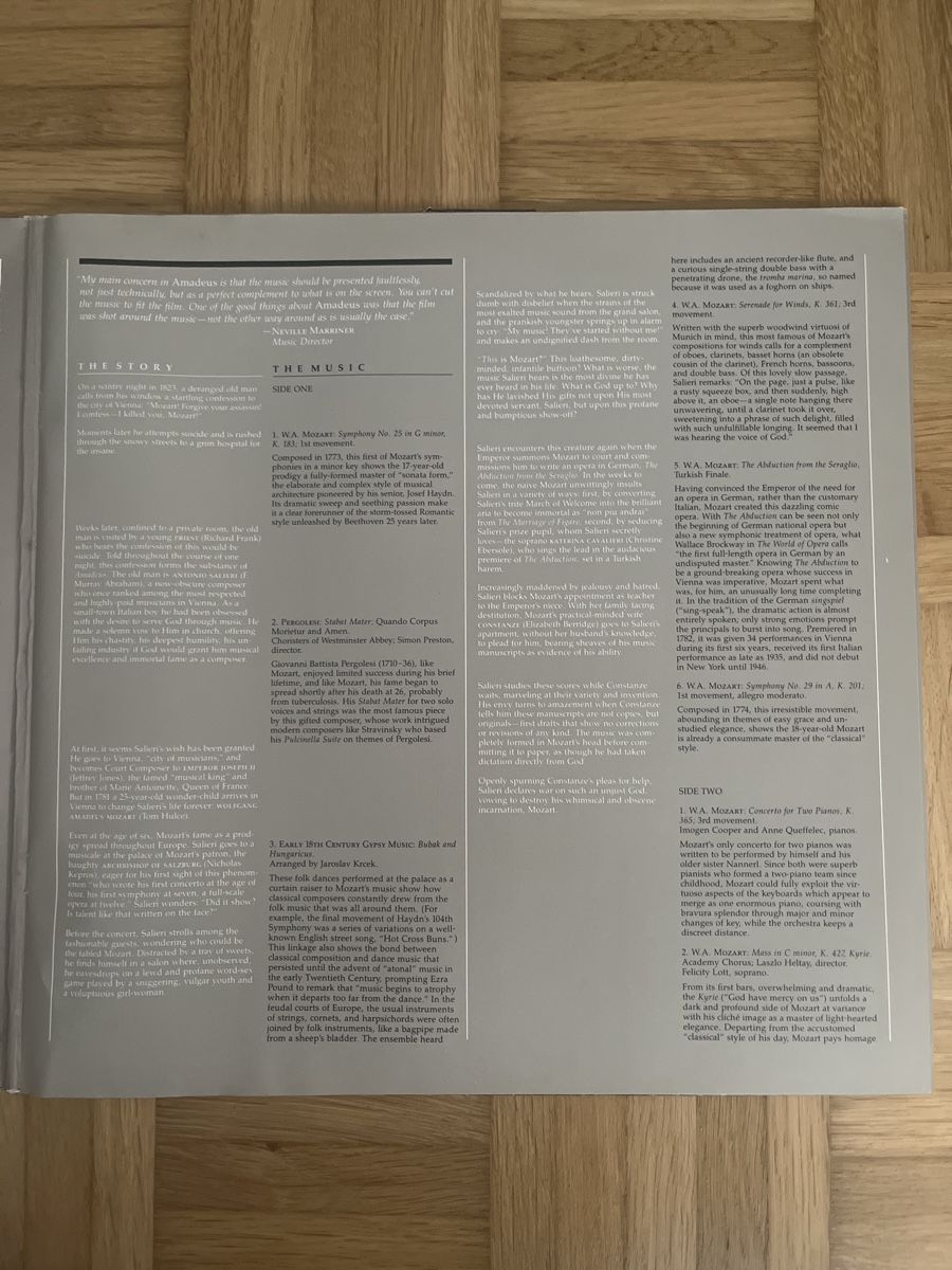 Dischi in vinile: Amadeus Soundtrack Doppel LP Vinyl – Nuovo (secondo la descrizione) da Wangen b. Olten venduto da break72 4