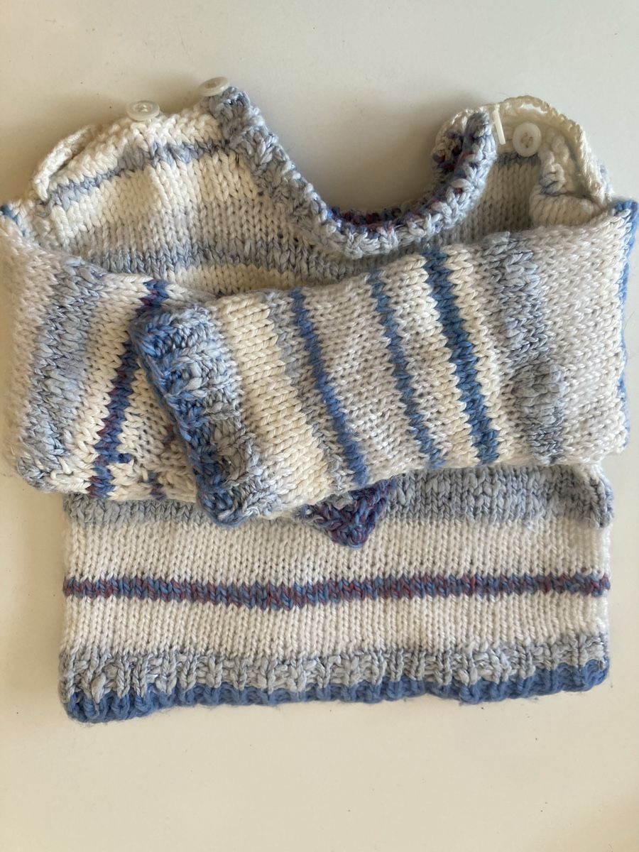 Puppen: Süsser Puppen Pullover gestreift neuwertig – Neu (gemäss Beschreibung) aus allschwil von basel5 1