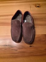 Herren Slipper Seaside braun Leder, Gr. 41