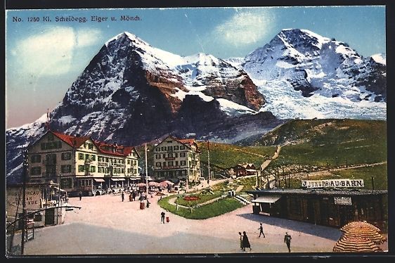 Cartoline postali: Kl. Scheidegg, Kurhaus, Jungfraubahn, Le – Usato da Berlin venduto da bartko-reher