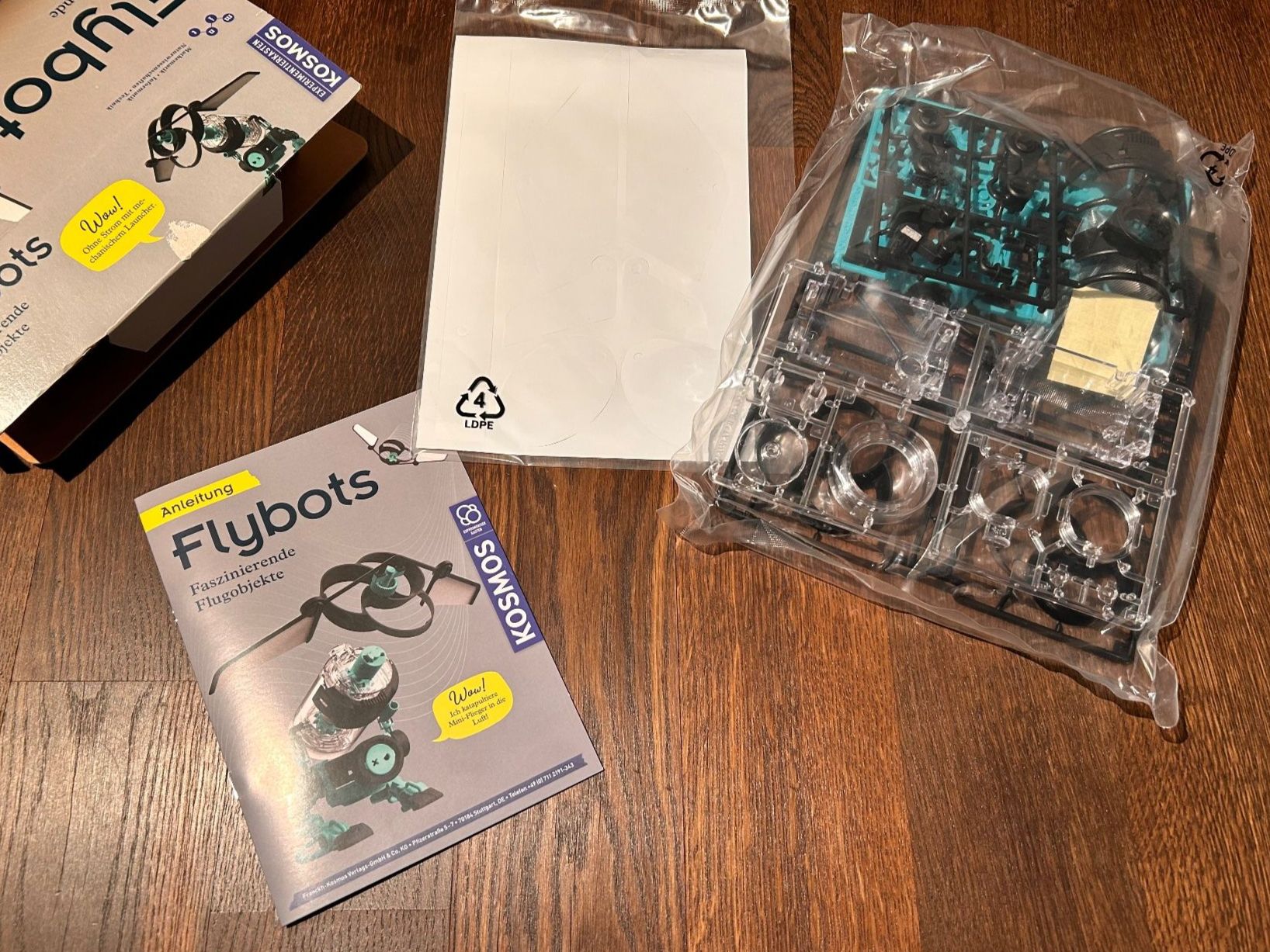 Kit di costruzioni: Kosmos Flybots (Robotik Experimentierkasten) - Neu – Nuovo (secondo la descrizione) da Wädenswil venduto da IH2_000 2