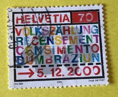 Nr.1005 GESTEMPELT Volkszählung 2000  Siehe Original Fotos.