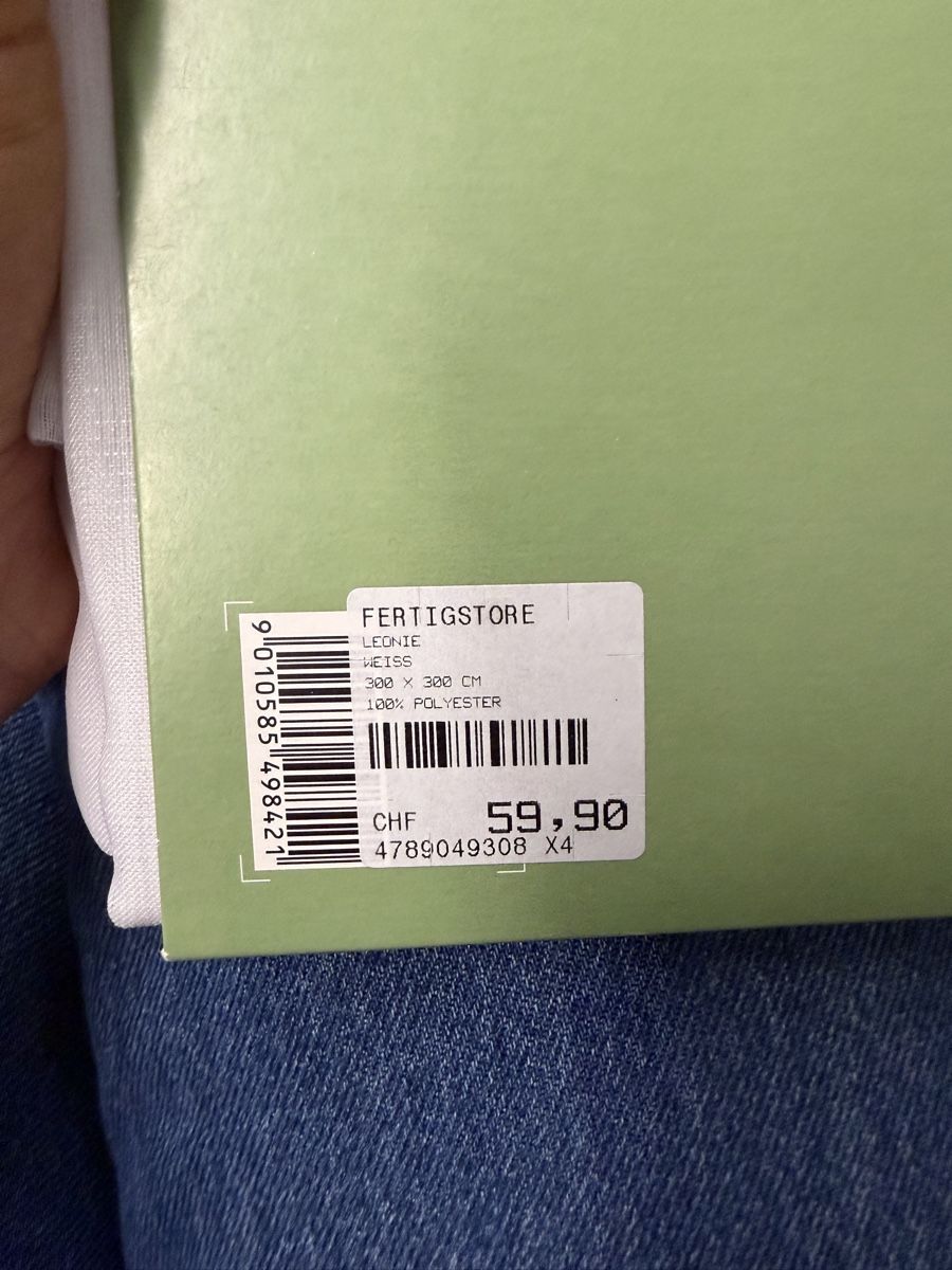 Tende: Fertigvorhang 300x300cm, Weiss, Neu – Nuovo e nell'imballaggio originale da Bern venduto da jeanine_bieri 2