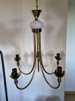Vintage Messing-Lampe / Kronleuchter, 5-flammig
