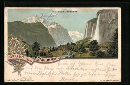 Litho Staubbach, Blick ins Lauterbrunnen