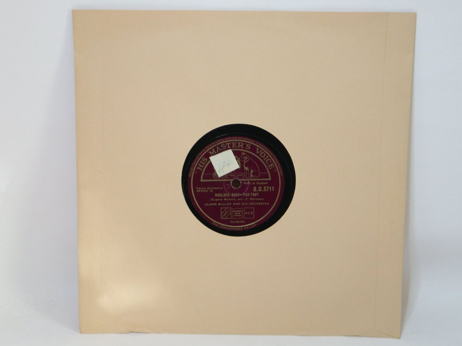 Schallplatten: Schellack Glenn Miller Boulder Buff Schellackplatte – Gebraucht aus Eschenbach SG von Astalavista