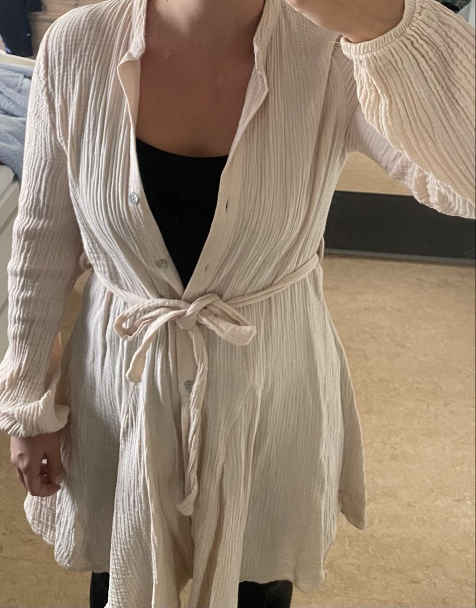 Vestiti: Kleid in Beige/ Nuschi Stoff – Usato da Dübendorf venduto da GinaGiulia 3
