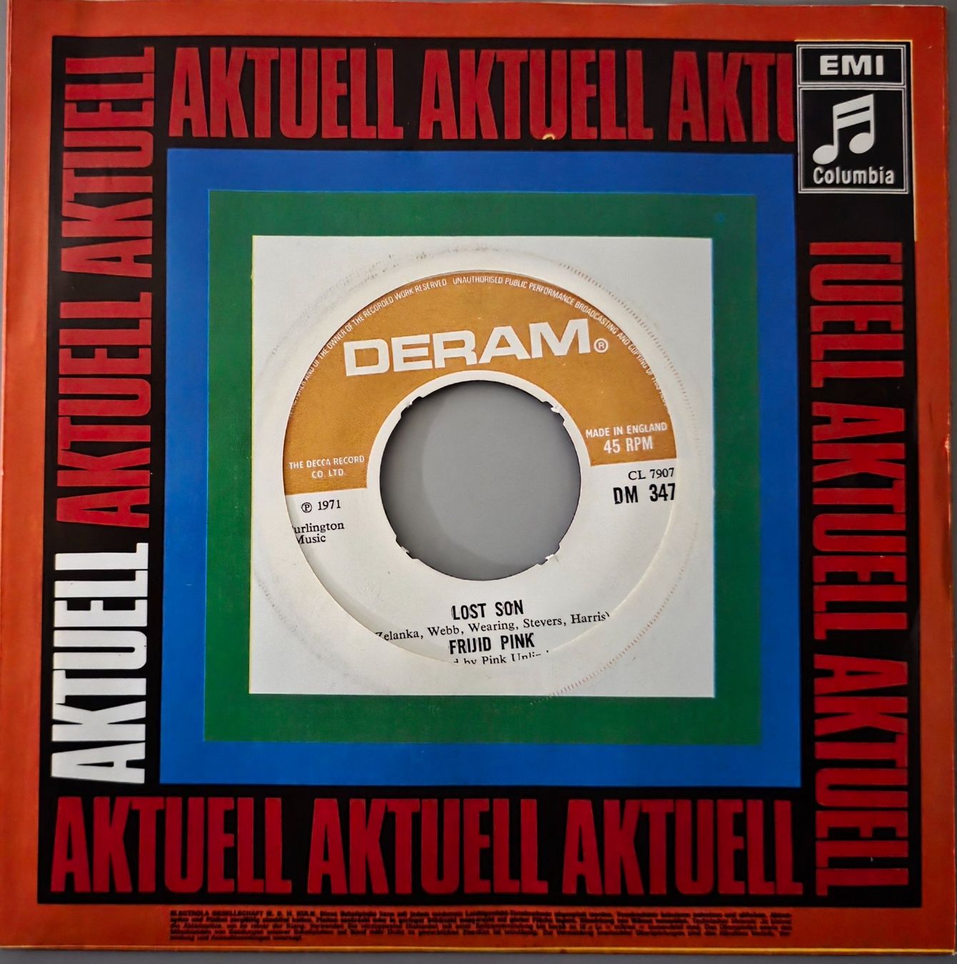 Dischi in vinile: Frijid Pink Single – Lost Son – Usato da Root venduto da atelier22 1