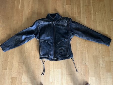 Harley Davidson Panhead Convertible Leather Jacket 