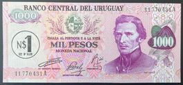Uruguay 1 Nuevos Pesos (1975) (Overprint) - non circ./unz