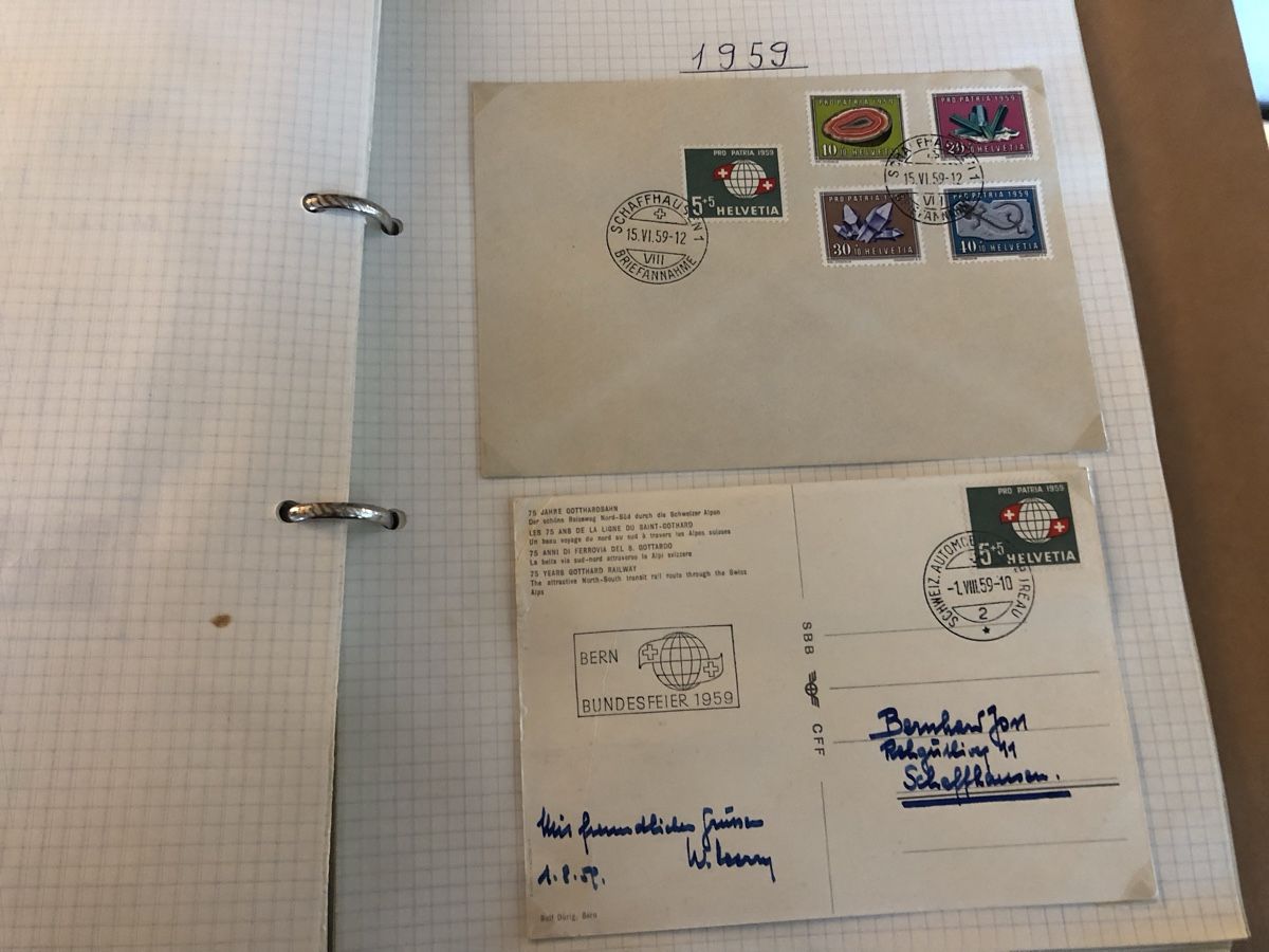 Tutti i francobolli: Sammlung PRO PATRIA mit Blocks auf 45 Blättern – Usato da Lufingen venduto da Rac0 8