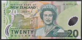 Seltene Neuseeland Banknote 20 Dollar - Top Zustand!