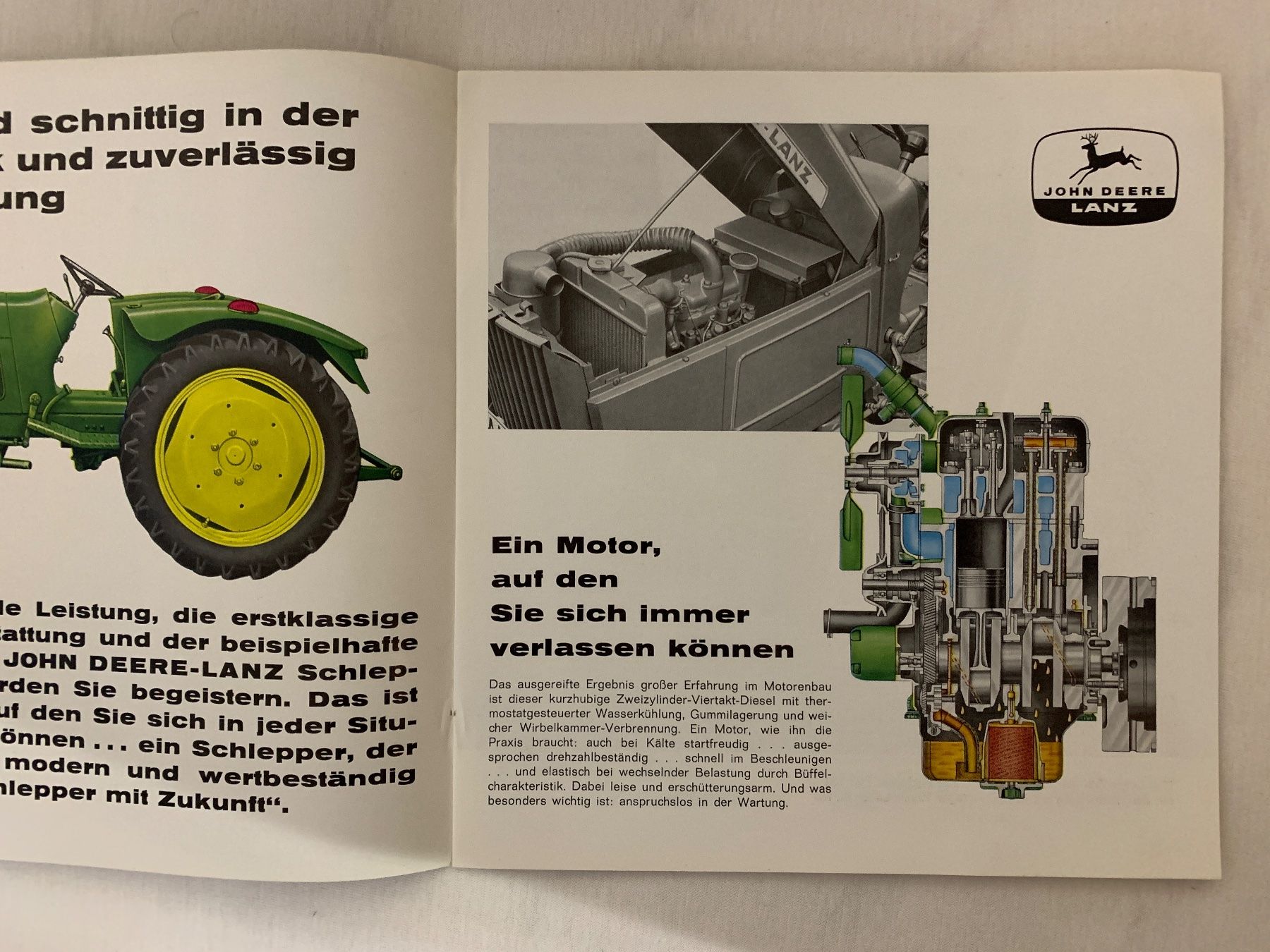 Documents: Originaler John Deere - Lanz Traktor Prospekt Oldtimer – D'occasion à Lienz par Benziner1 1