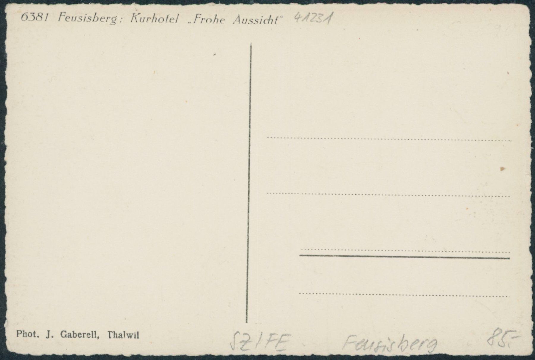 Ansichtskarten: SZ Feusisberg – Neu (gemäss Beschreibung) aus Schindellegi von stationary 1