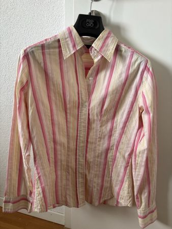 Chemise à rayures roses et jaunes New York & Co. Taille S 