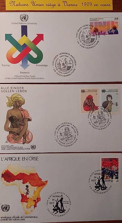Tutti i francobolli: Nations Unies de Wien 10 articles – Usato da Saillon venduto da picav