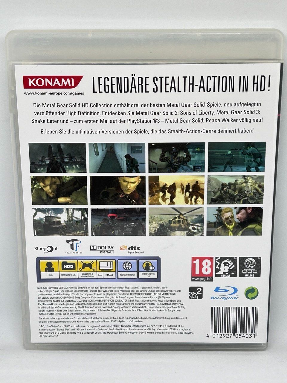 Sony Spiele: Metal Gear Solid HD Collection per PlayStation 3 – Gebraucht aus Giubiasco von LorisVale 1