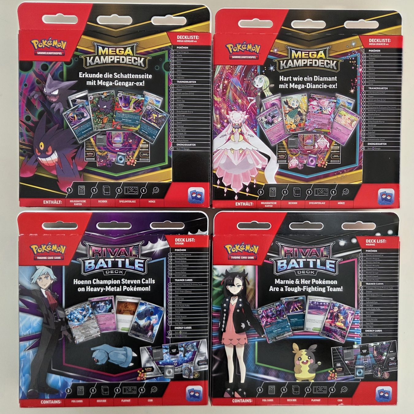 Pokémon Sammelbilder & Trading cards: 4er Set Kampfdecks mit Promokarten – Neu (gemäss Beschreibung) aus Wittenbach von AS727 1