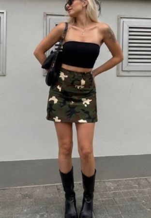 Gonna militare made in Italy