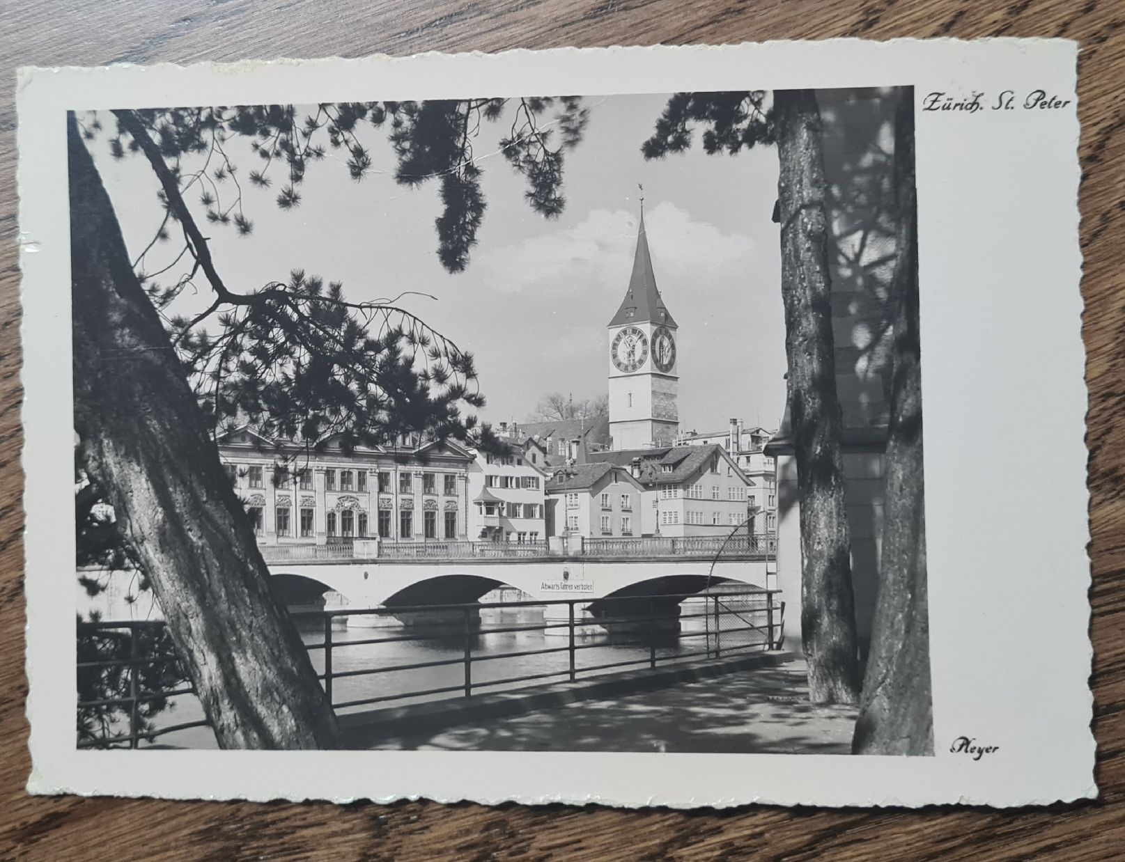 Cartoline postali: Zürich St. Peter 1943 – Usato da Ebikon venduto da Donar50