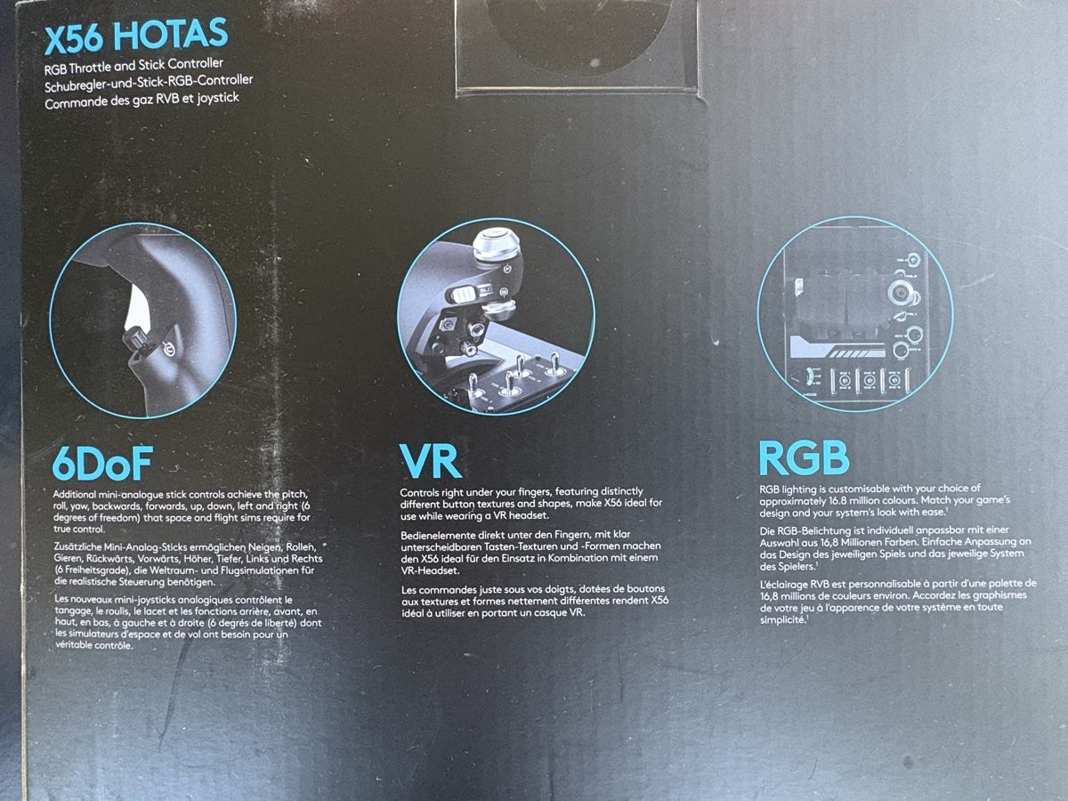 Logitech Controller: Logitech X56 HOTAS RGB Throttle and Stick Controller – Usato da Riedikon venduto da venus2424 6