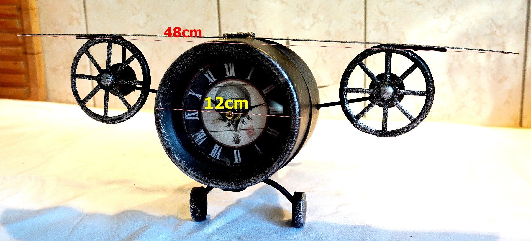 Orologi da terra & Orologi da parete: Tischuhr Flugzeug Steampunk – Usato da Baar venduto da 2cvbaar 4