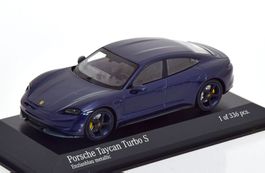 Porsche Taycan Turbo S seit 2020 Enzian blau met.     1:43