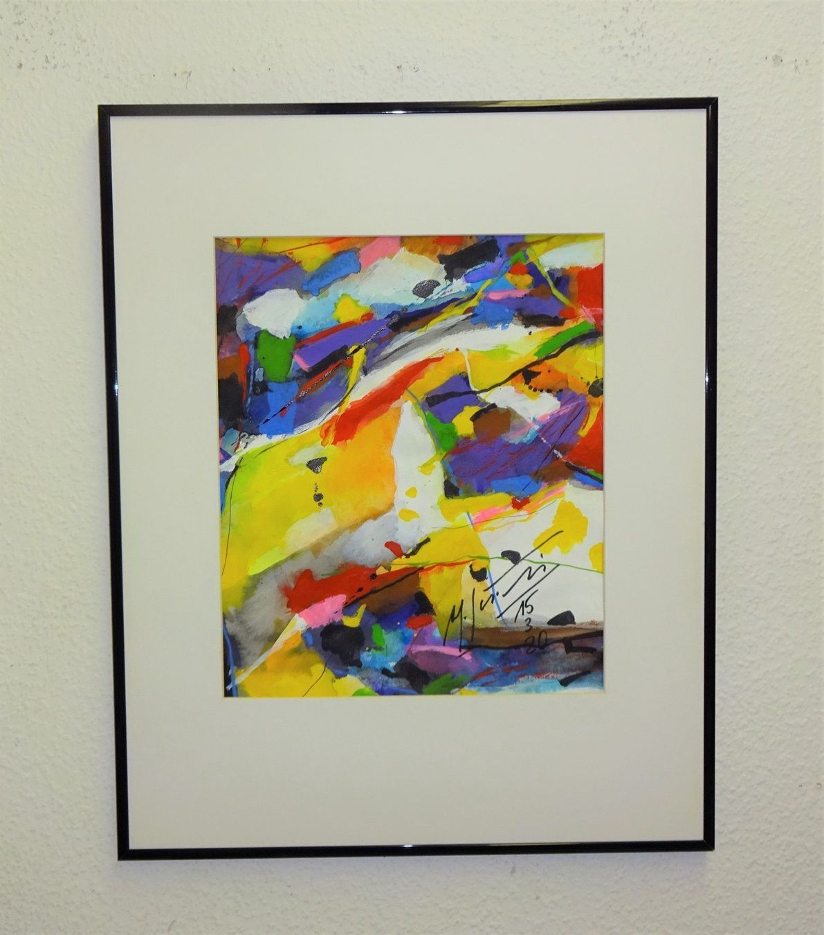 Tableaux: 17) Abstraktes Gouache Gemälde – D'occasion à Zürich par kunstkreis 1