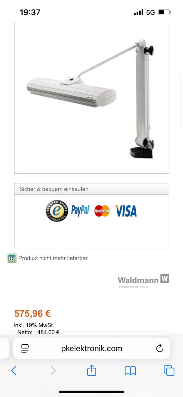 Lampade: WALDMANN SNE 136 Arbeitsleuchte – Usato da Rothenfluh venduto da BitterlinPartner 4