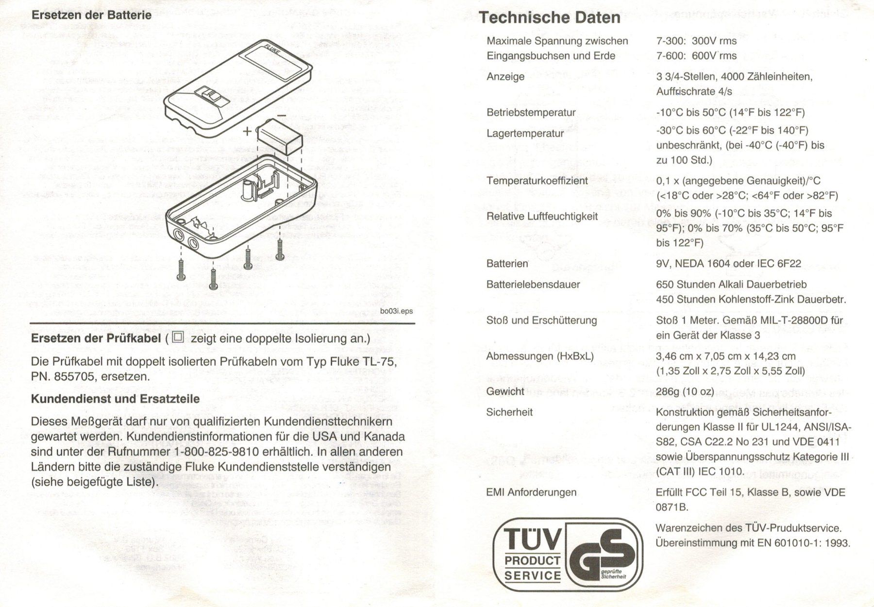 Fluke Misurare: Elektrisches Prüfgerät 7-600 FLUKE, Multimeter – Usato da Hergiswil NW venduto da hpb_9bvx 7