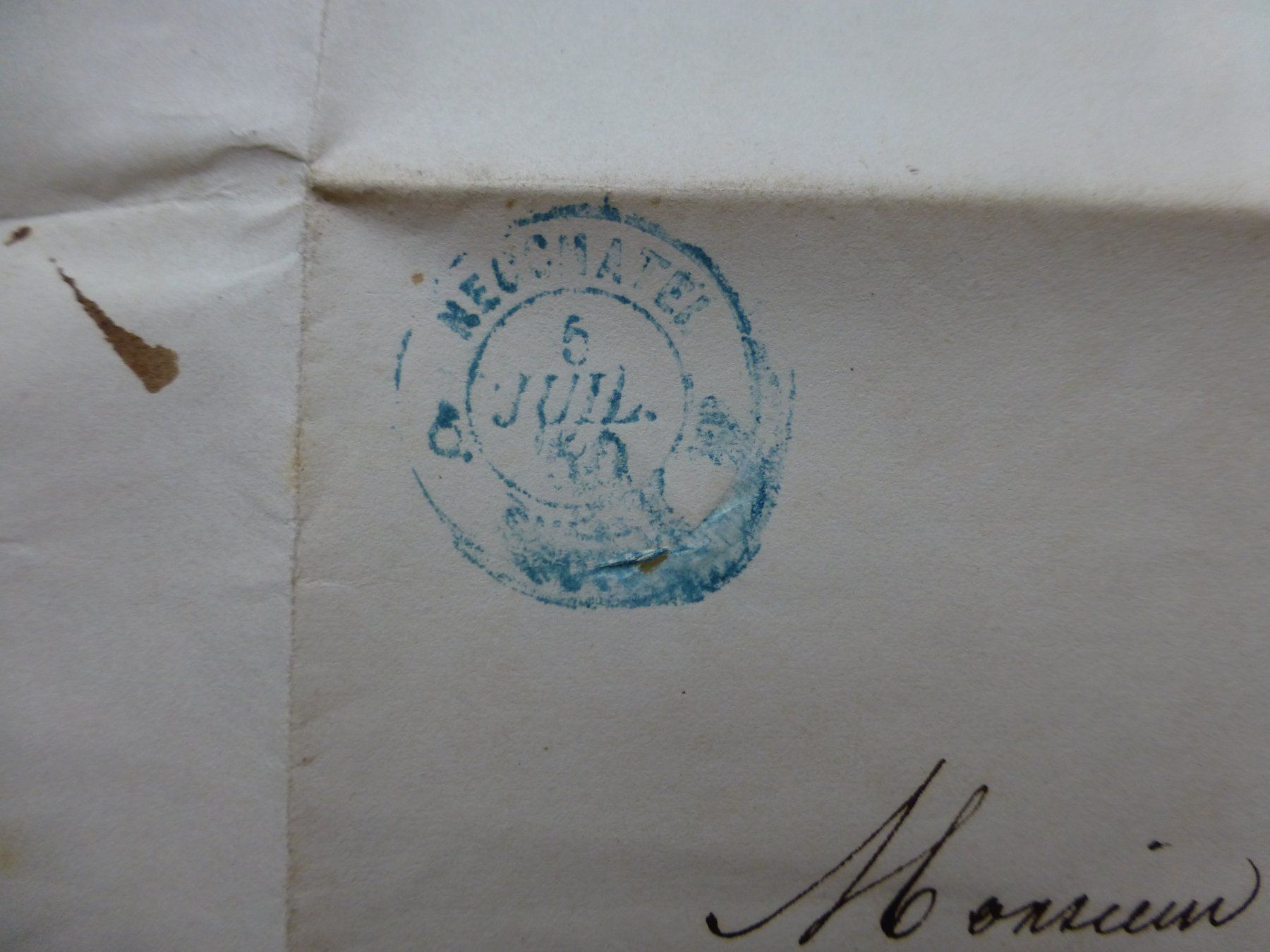 Documenti: Neuchatel nach Solothurn 1850 – Usato da Bettlach venduto da 1saurer 1