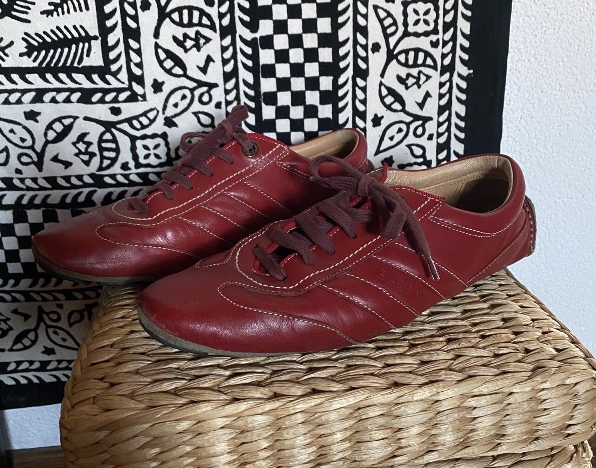 Bally Scarpe da uomo: Bally Leder Sneaker Gr. 39 Rot - Top Zustand – Usato da Siebnen venduto da brocki.bebie