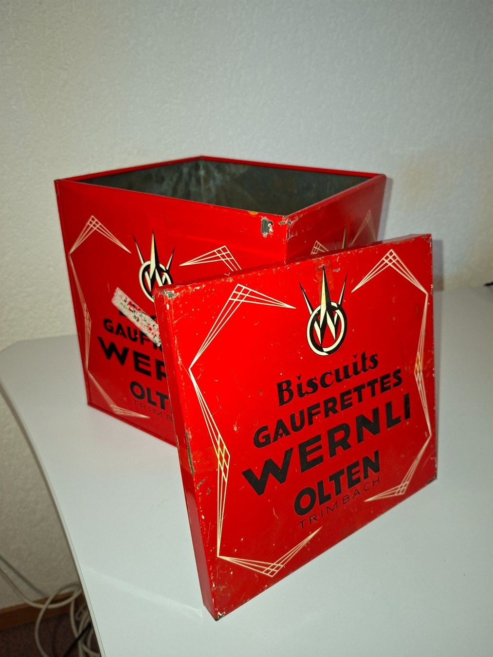 Dosen: Grosse alte Wernli Biscuits Dose / Kiste / Behälter – Gebraucht aus Steinach von Spliter87 1