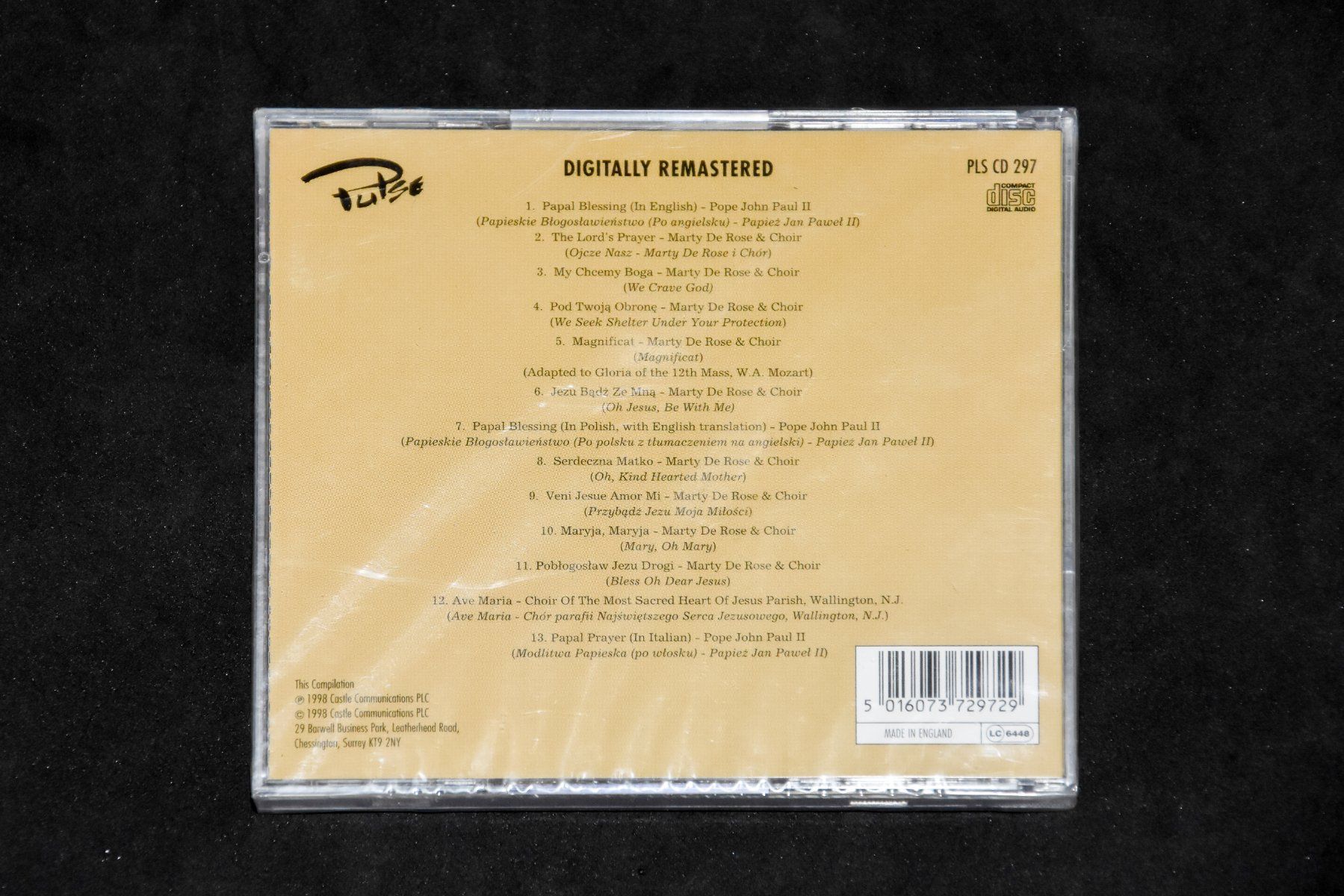 CD: CD "Papal Blessing"  NEUF – Nuovo e nell'imballaggio originale da Belmont-sur-Yverdon venduto da ag97 1