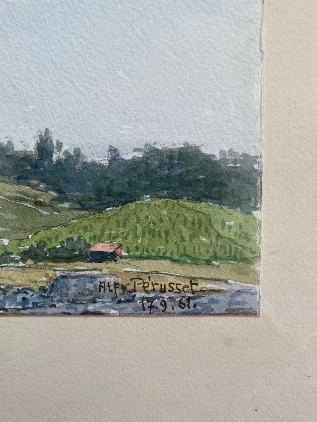 Dipinti: Aquarell Chatelard/Montreux von Kunstmaler Pérusset – Usato da Kreuzlingen venduto da don_ueli6wb5 2