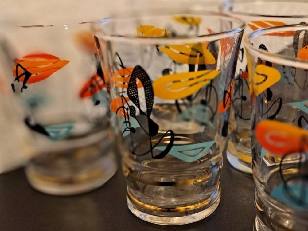 Bicchieri: Vintage gläser 60er schönes Dekor – Usato da Riehen venduto da Appia48