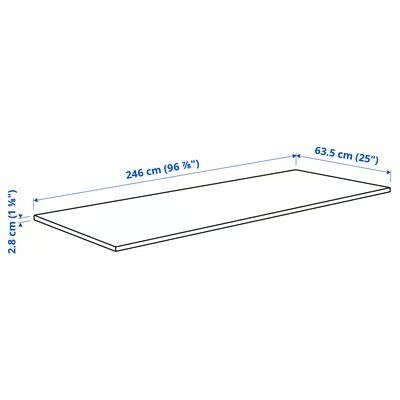 Ikea Piatti di portata: IKEA Arbeitsplatte EKBACKEN 246x2.8 Eichenachbildung – Nuovo e nell'imballaggio originale da Rothenburg venduto da IKEA_Rothenburg 2
