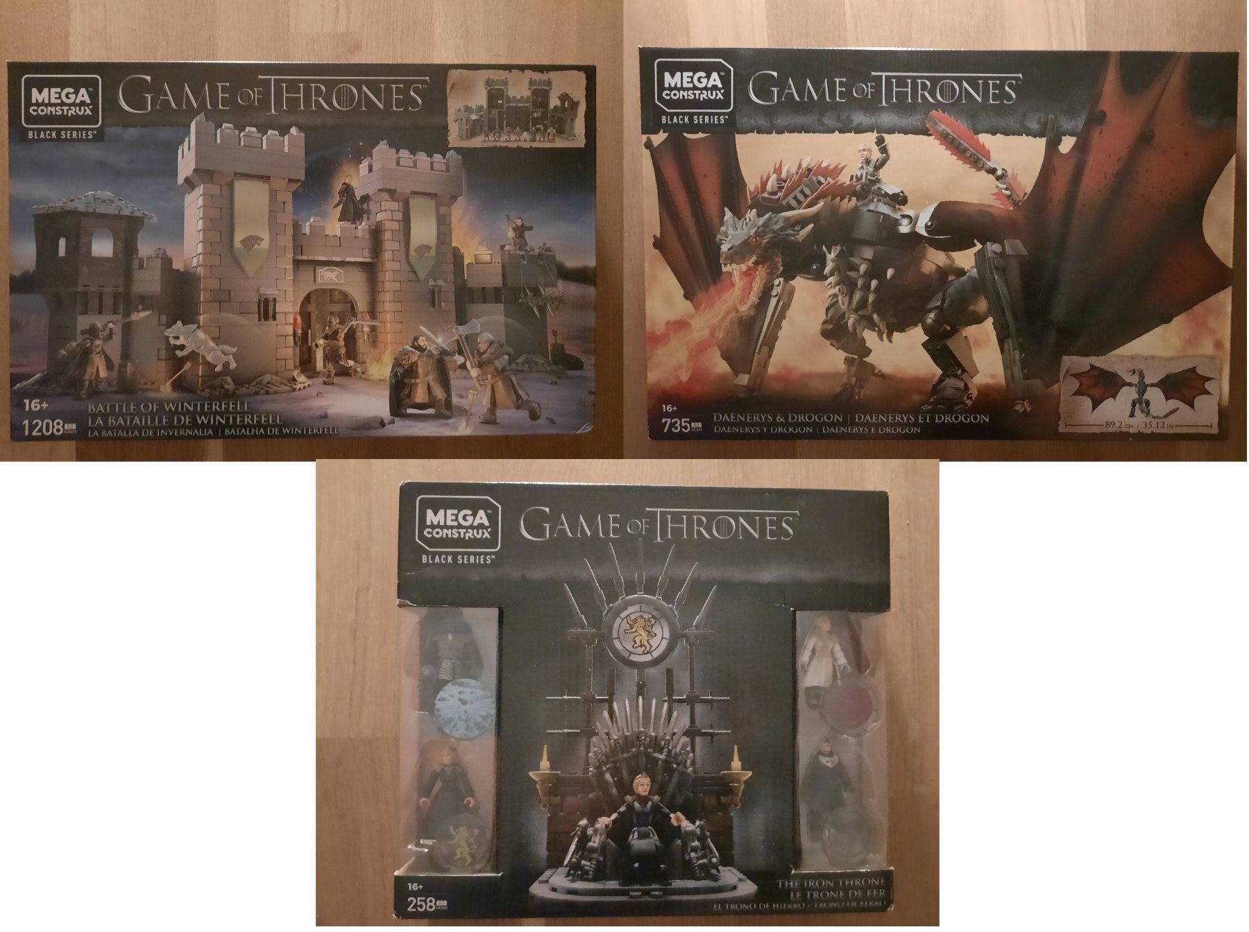Spielzeuge: Mega Construx Game of Thrones - Winterfell Drogon etc -NEU – Neu und originalverpackt aus Zürich von