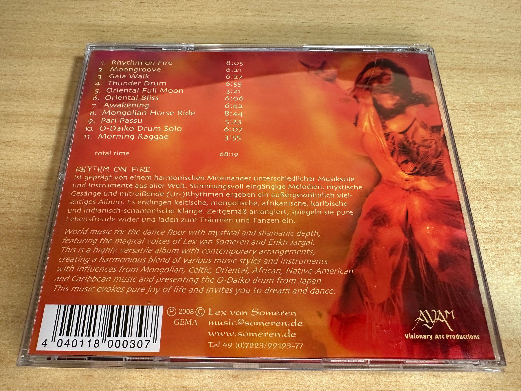 CD: P9 Lex Van Someren – Rhythm On Fire – Usato da Rikon im Tösstal venduto da Alpenmutz 1