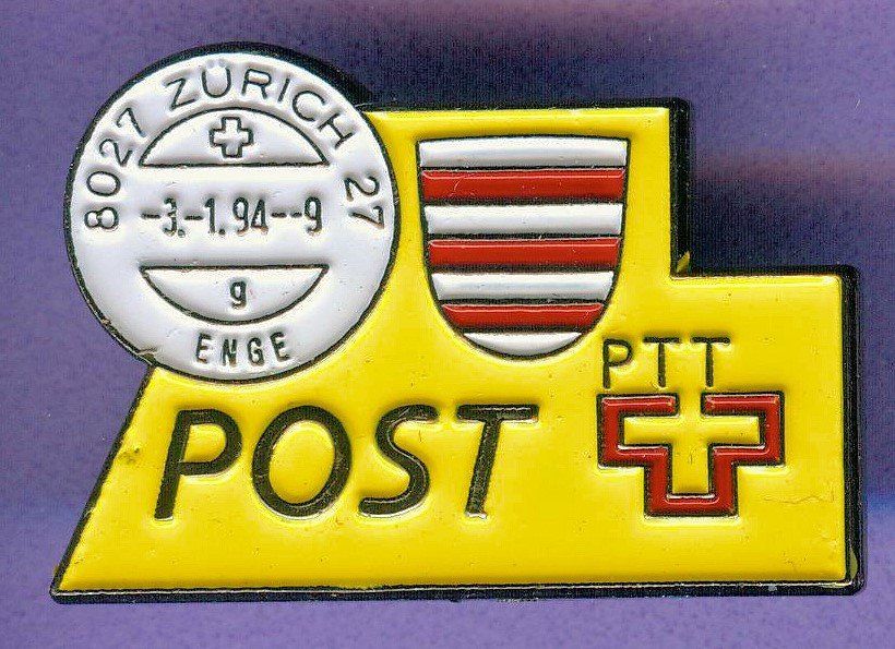 Plaketten & Abzeichen: PTT  Post  8027 ENGE – Gebraucht aus Winterthur von Sammleroase