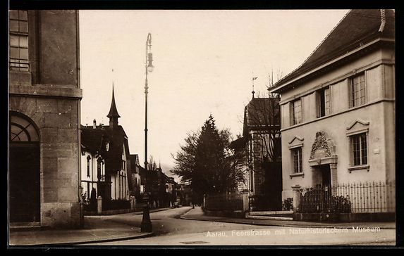 Ansichtskarten: Aarau, Feerstrasse mit Naturhistorischem – Gebraucht aus Berlin von bartko-reher