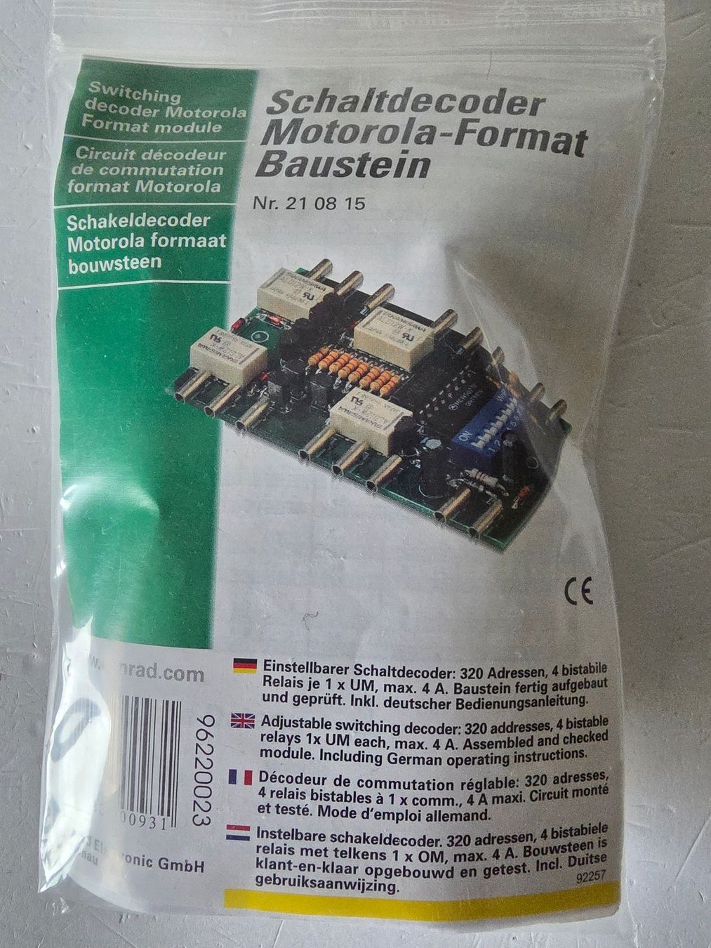 Modellini di ferrovie: Schaltdecoder Motorola – Usato da Seuzach venduto da Loeckeli01