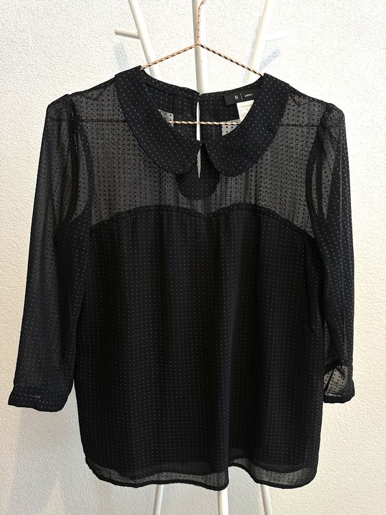 Chemisier Noir Col Tailleur Taille 2 Sowas - Très Bon état Occasion, Référence HMI716