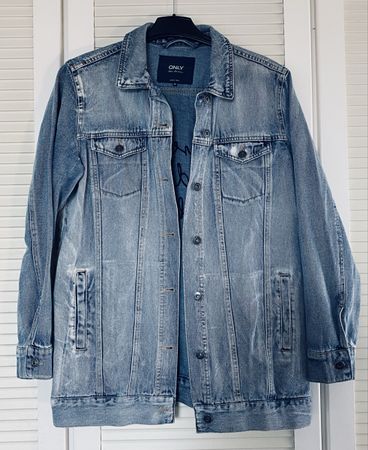 Only Blue Denim Jeansjacke, blau, Gr. 36