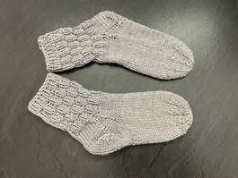 Handgestrickte Kinder - Socken Gr.34/35 Fusslänge 17,5 cm