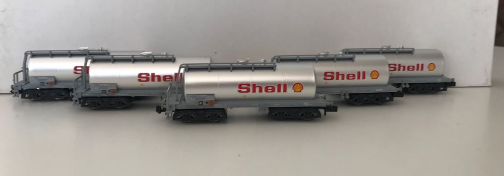 5 SBB Shell Tankwagen (KKK) mit Minitrix Display (Gebraucht) in ...