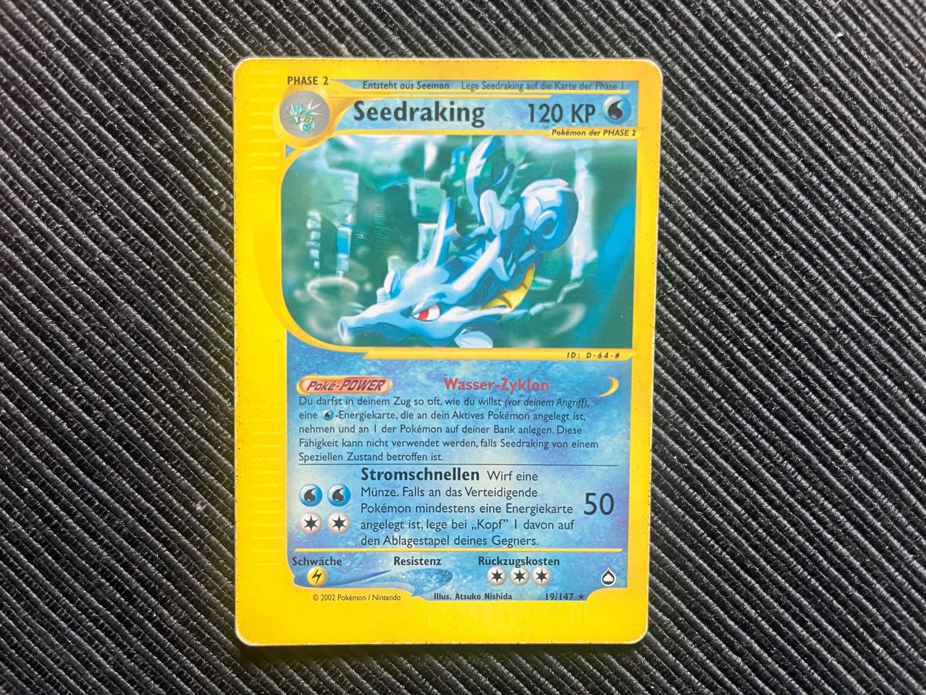 Pokémon Sammelbilder & Trading cards: Pokemon Seedraking non Holo Aquapolis deutsch – Gebraucht aus Wabern von Collectfun