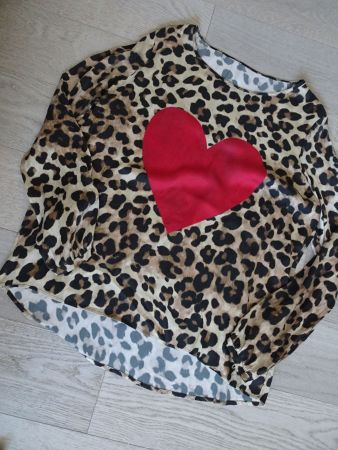 Designer Top 100 % Seide, langarm, Gr. 42