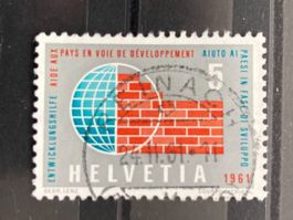 Schweiz 1961 Entwicklungshilfe Vollstempel REINACH 24.II.61